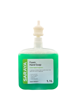 Saraya Foam Hand Wash - Green Apple 1.1L
